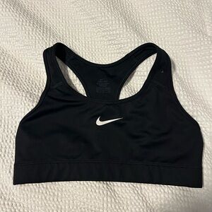 Nike Black Sports Bra with Racerback Design and Medium Support